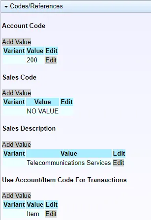Multiple Line Items Configuration