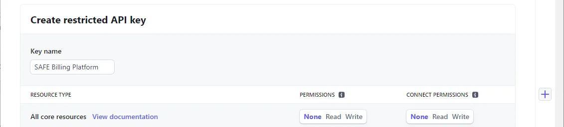 Stripe API Key Setup